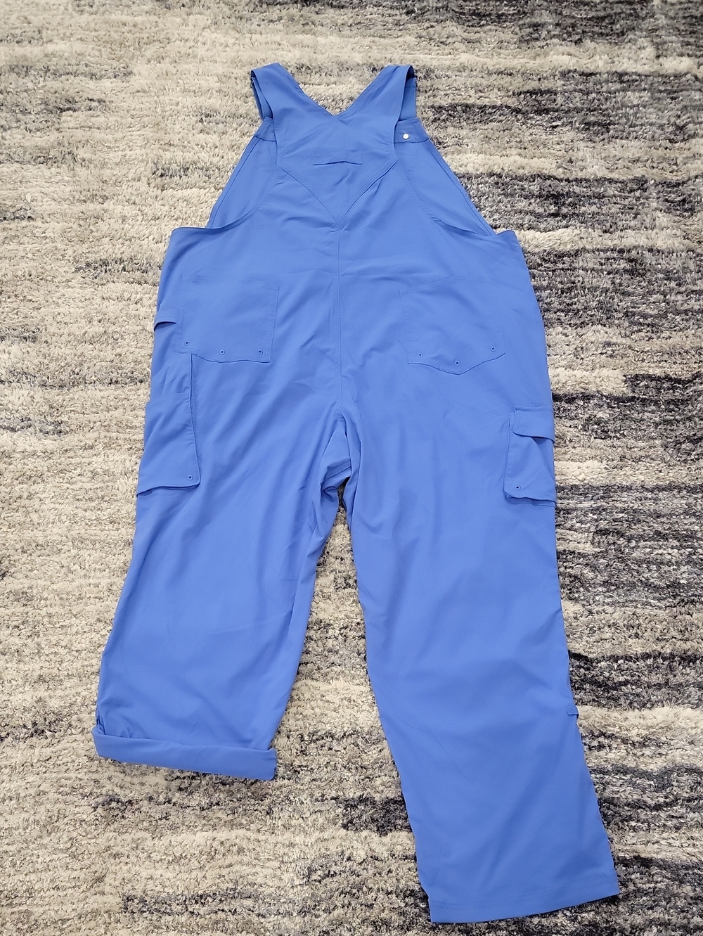 Duluth Trading Company Heirloom Gardening Overalls Bright Blue NWT 2X x 31 - Picture 5 of 6